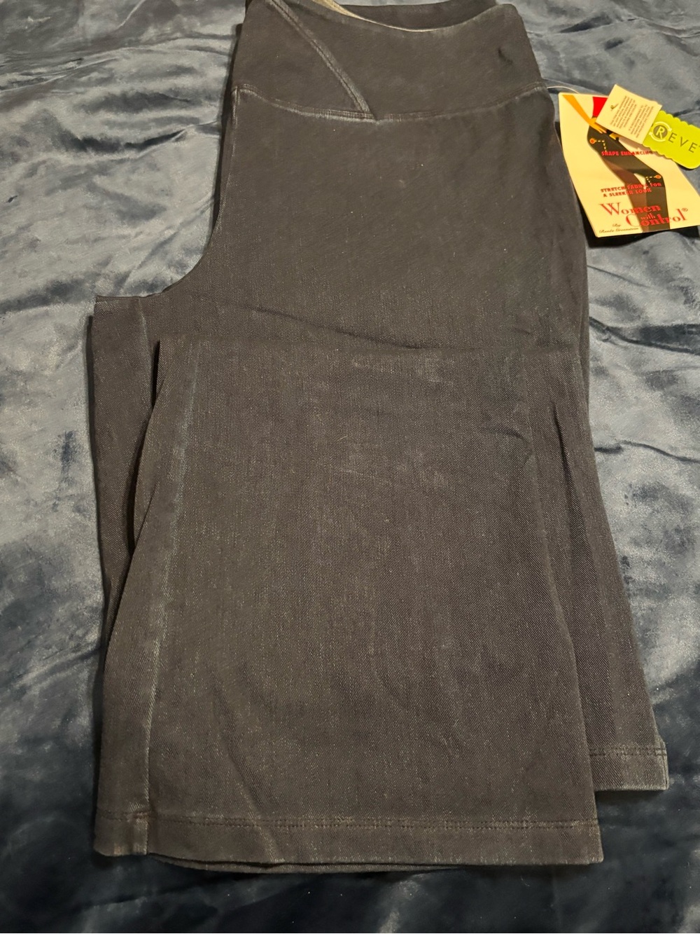 Women With Control Renee Greenstein Pants 20W Blue Stretch Slimming NWT